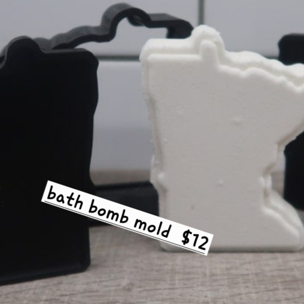 Black and White Bath Bomb Mold